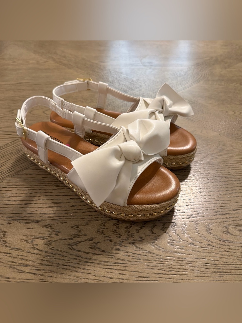 Steve Madden Girl’s J Beached Rose Gold Slides Size 3